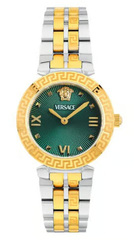 Swarovski Octea Lux Chrono Emerald Green Dial Green Leather Strap Watc