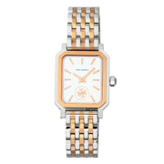 Tory Burch Robinson White Dial Two Tone Steel Strap Watch for Women - TBW1509