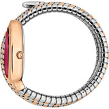 Just Cavalli Cosenza Red Dial Two Tone Steel Strap Watch for Women - JC1L232M0065