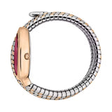 Just Cavalli Cosenza Red Dial Two Tone Steel Strap Watch for Women - JC1L232M0065