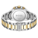 Hugo Boss Runner Chronograph Grey Dial Two Tone Steel Strap Watch for Men - 1514144
