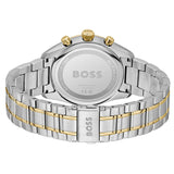 Hugo Boss Grand Prix Chronograph Green Dial Two Tone Steel Strap Watch for Men - 1514227