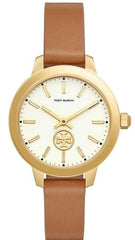 Tory Burch Camel Watch TB1202 SWISS Tory Burch Collins Quartz White Dial Brown Leather Strap  main image 3
