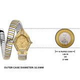 Just Cavalli Ornato Gold Dial Two Tone Steel Strap Watch for Women - JC1L303M0055