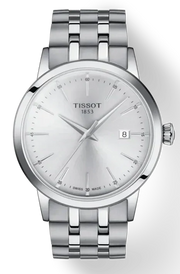 Tissot Classic Dream Silver Dial Silver Steel Strap Watch for Men - T129.410.11.031.00