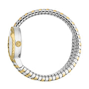 Just Cavalli Enchanting Silver Dial Two Tone Steel Strap Watch for Women - JC1L301M0065