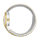 Just Cavalli Enchanting Silver Dial Two Tone Steel Strap Watch for Women - JC1L301M0065