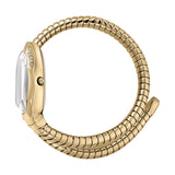 Just Cavalli Serpente Metallica White Dial Gold Steel Strap Watch for Women - JC1L208M0035