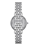 Emporio Armani Gianni T-Bar Blue Dial Silver Steel Strap Watch for Women - AR11627