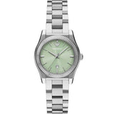 Emporio Armani Federica Mint Green Dial Silver Steel Strap Watch for Women - AR11656