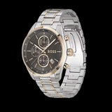 Hugo Boss Grand Prix Chronograph Grey Dial Two Tone Steel Strap Watch for Men - 1514252