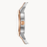 Tory Burch Collins White Dial Two Tone Steel Strap Watch for Women - TBW1305