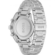 Hugo Boss Grand Prix Chronograph Blue Dial Silver Steel Strap Watch for Men - 1514226