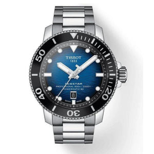 Tissot Seastar 2000 Professional Powermatic 80 Blue Dial Silver Steel Strap Watch for Men - T120.607.11.041.01