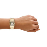 Emporio Armani Genni Crystals Gold Dial Gold Steel Strap Watch for Women - AR11663