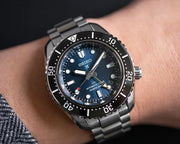 Seiko Prospex Diver Scuba Automatic Blue Dial Silver Steel Strap Watch for Men - SBEJ021