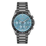 Hugo Boss Strike Chronograph Blue Dial Black Steel Strap Watch for Men - 1514242