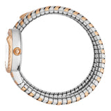 Just Cavalli Enchanting Silver Dial Two Tone Steel Strap Watch for Women - JC1L302M0065