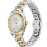 Emporio Armani Federica Mother of Pearl Dial Two Tone Steel Strap Watch for Women - AR11559