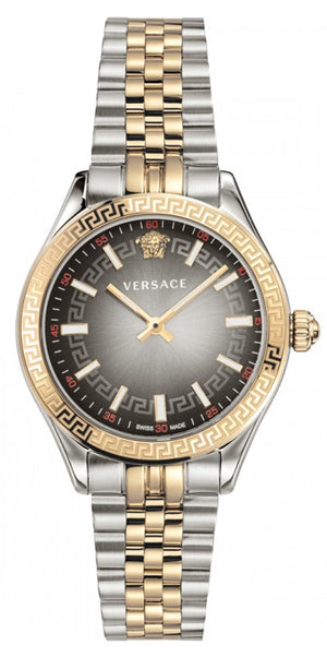Versace Hellenyium Grey Dial Two Tone Steel Strap Watch for Women - VEHU00520