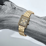 Emporio Armani Genni Crystals Gold Dial Gold Steel Strap Watch for Women - AR11663