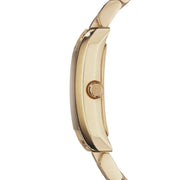 Emporio Armani Classic Silver Dial Gold Steel Strap Watch for Women - AR0360