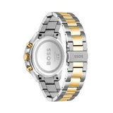 Hugo Boss Runner Chronograph Grey Dial Two Tone Steel Strap Watch for Men - 1514144