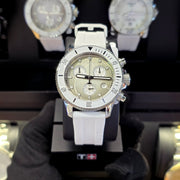 Tissot Seastar 1000 Chronograph Grey Dial White Rubber Strap Watch for Men - T120.217.17.011.00