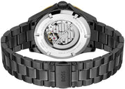 Hugo Boss Troper Chronograph Automatic Black Dial Black Steel Strap Watch for Men - 1514203