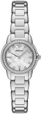 Emporio Armani Mia Mother of Pearl Dial Silver Steel Strap Watch for Women - AR11669