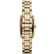 Emporio Armani Classic Silver Dial Gold Steel Strap Watch for Women - AR0360
