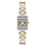 Emporio Armani Genni Crystals Silver Dial Two Tone Steel Strap Watch for Women - AR11704