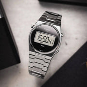 Tissot Digital Quartz Black Dial Silver Steel Strap Watch for Men - T137.463.11.050.00