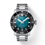 Tissot Seastar 2000 Professional Powermatic 80 Blue Dial Silver Steel Strap Watch for Men - T120.607.11.041.00