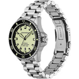 Emporio Armani Sea Explorer Yellow Dial Silver Steel Strap Watch for Men - AR60083