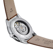 Tissot Chemin des Tourelles Automatic Powermatic 80 Blue Dial Brown Leather Strap Watch for Men - T139.407.16.041.00