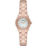 Emporio Armani Mia Mother of Pearl Dial Rose Gold Steel Strap Watch for Women - AR11671