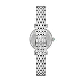 Emporio Armani Gianni T Bar Green Dial Silver Steel Strap Watch for Women - AR11667