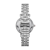 Emporio Armani Gianni T-Bar Pink Dial Silver Steel Strap Watch for Women - AR11686