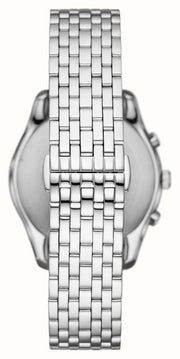 Emporio Armani Antonio Chronograph Green Dial Silver Steel Strap Watch for Men - AR11581