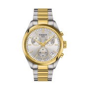 Tissot PR 100 Chronograph Silver Dial Two Tone Steel Strap Watch for Men - T150.417.22.031.00