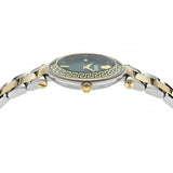 Versace Reve Analog Green Dial Two Tone Steel Strap Watch for Women - VE8B00524