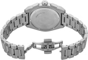 Emporio Armani Federico Chronograph Green Dial Silver Steel Strap Watch for Men - AR11640