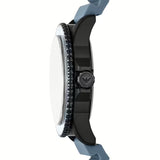 Emporio Armani Sea Explorer Divers Blue Dial Blue Silicone Strap Watch for Men - AR11685