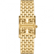 Tory Burch Eleanor White Dial Gold Steel Strap Watch for Women - TBW1060