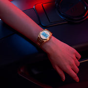 Tissot PRX Digital Quartz Gold Dial Gold Steel Strap Watch for Men - T137.463.33.020.00