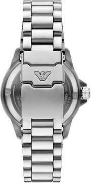 Emporio Armani Sea Explorer Blue Dial Silver Steel Strap Watch for Men - AR60087