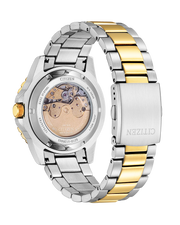 Citizen Mechanical Automatic Blue Dial Two Tone Steel Strap Watch for Men - NJ0174-82L