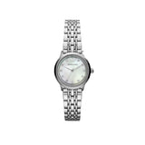 Emporio Armani Alpha Mother of Pearl Dial Silver Steel Strap Watch for Women - AR1803