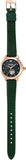 Emporio Armani Mia Meccanico Mother of Pearl Dial Green Leather Strap Watch for Women - AR60073